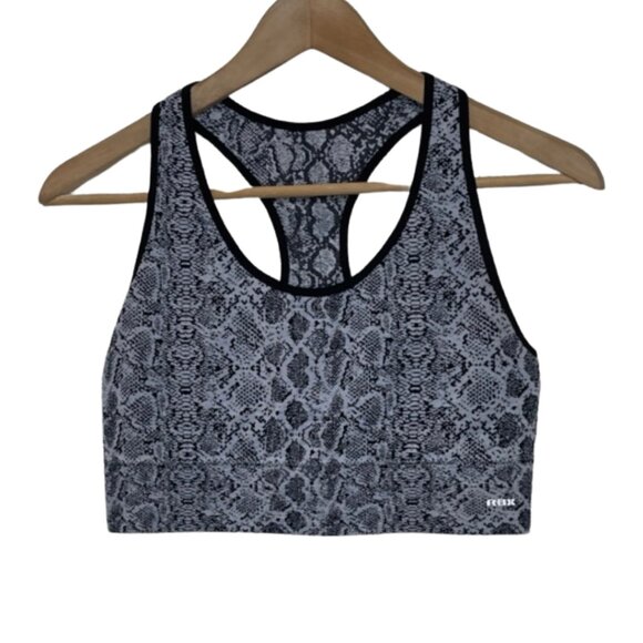 RBX Other - RBX ACTIVE | Black & White Snake Print Racerback Sports Bra | Size M